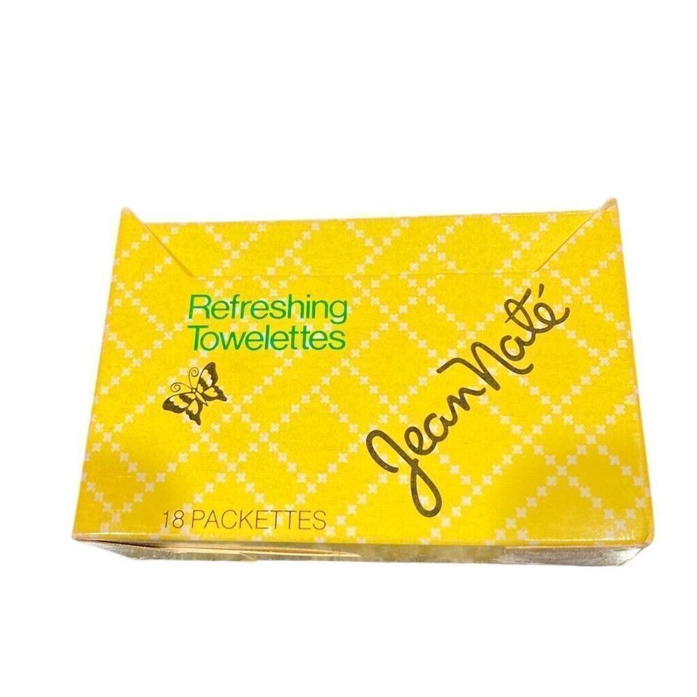 Jean Naté Refreshing Perfume Towelettes 18 Count Vintage Y2K 90s New Deadstock ￼